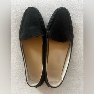 Cole Haan black nubuck leather loafers driving shoes
